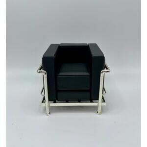 1:12 Scale Le Corbusier Armchair Miniature Chair, Mid Century Modern, Dollhouse